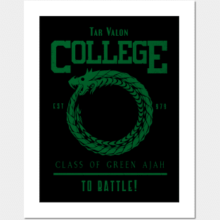 Tar Valon College Green Ajah Symbol Wheel of Time Parody Posters and Art